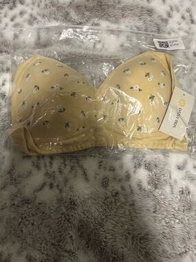 NWT Daisy Bra-Ultimate Lift-Yellow Floral Front Closure Bra - Yellow-XL